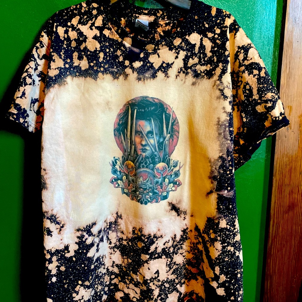 Edward Scissorhands Bleach Washed Tee